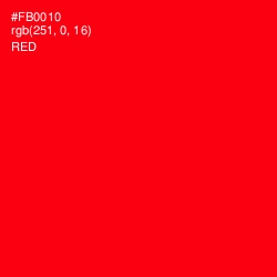 #FB0010 - Red Color Image