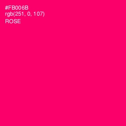 #FB006B - Rose Color Image