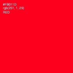 #FB011D - Red Color Image