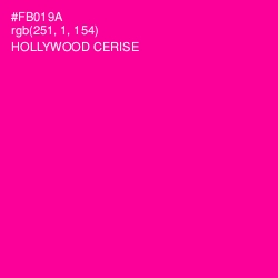 #FB019A - Hollywood Cerise Color Image