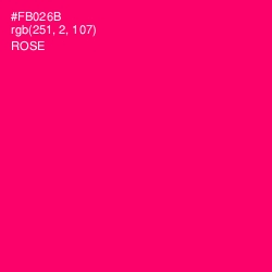 #FB026B - Rose Color Image