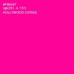 #FB0497 - Hollywood Cerise Color Image