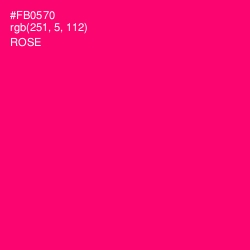 #FB0570 - Rose Color Image