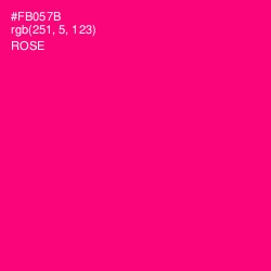 #FB057B - Rose Color Image
