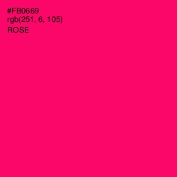 #FB0669 - Rose Color Image