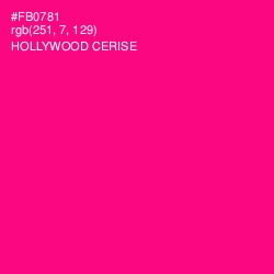 #FB0781 - Hollywood Cerise Color Image