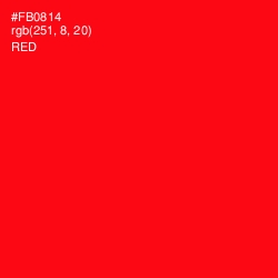 #FB0814 - Red Color Image