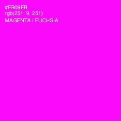 #FB09FB - Magenta / Fuchsia Color Image