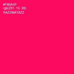 #FB0A5F - Razzmatazz Color Image