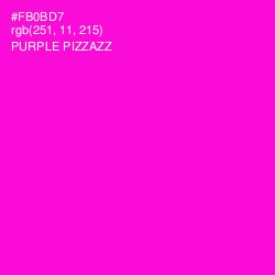 #FB0BD7 - Purple Pizzazz Color Image