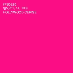 #FB0E85 - Hollywood Cerise Color Image