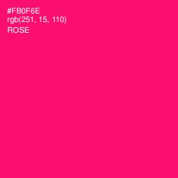#FB0F6E - Rose Color Image