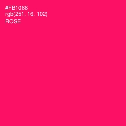 #FB1066 - Rose Color Image
