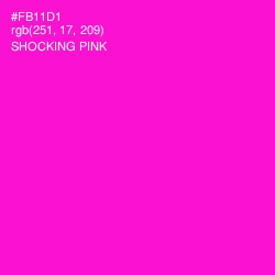 #FB11D1 - Shocking Pink Color Image