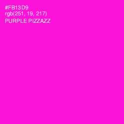 #FB13D9 - Purple Pizzazz Color Image