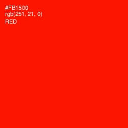 #FB1500 - Red Color Image