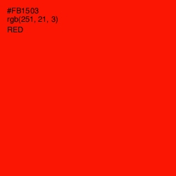 #FB1503 - Red Color Image