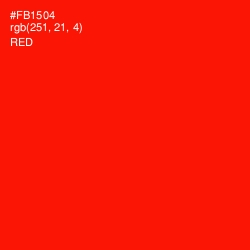 #FB1504 - Red Color Image