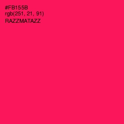 #FB155B - Razzmatazz Color Image