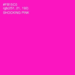 #FB15C0 - Shocking Pink Color Image