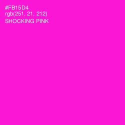 #FB15D4 - Shocking Pink Color Image