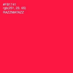 #FB1741 - Razzmatazz Color Image
