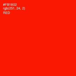 #FB1802 - Red Color Image