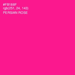 #FB188F - Persian Rose Color Image