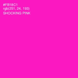 #FB18C1 - Shocking Pink Color Image