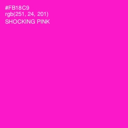 #FB18C9 - Shocking Pink Color Image