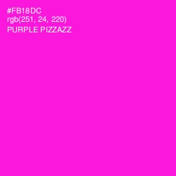 #FB18DC - Purple Pizzazz Color Image