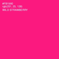 #FB1980 - Wild Strawberry Color Image
