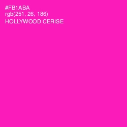 #FB1ABA - Hollywood Cerise Color Image