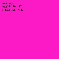 #FB1AC5 - Shocking Pink Color Image