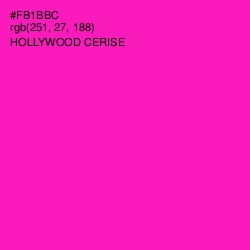 #FB1BBC - Hollywood Cerise Color Image