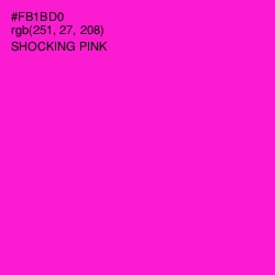 #FB1BD0 - Shocking Pink Color Image