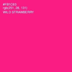 #FB1C83 - Wild Strawberry Color Image