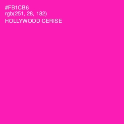 #FB1CB6 - Hollywood Cerise Color Image