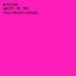 #FB1CB9 - Hollywood Cerise Color Image