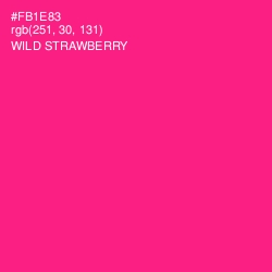 #FB1E83 - Wild Strawberry Color Image