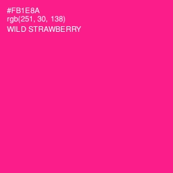 #FB1E8A - Wild Strawberry Color Image