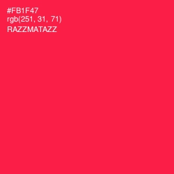 #FB1F47 - Razzmatazz Color Image