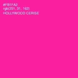 #FB1FA2 - Hollywood Cerise Color Image