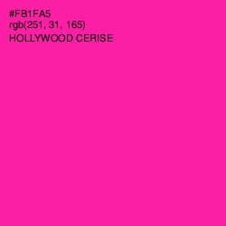 #FB1FA5 - Hollywood Cerise Color Image