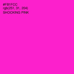 #FB1FCC - Shocking Pink Color Image