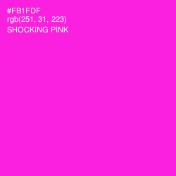 #FB1FDF - Shocking Pink Color Image