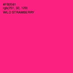 #FB2081 - Wild Strawberry Color Image