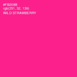 #FB208B - Wild Strawberry Color Image
