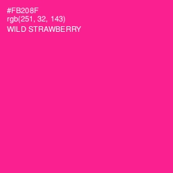 #FB208F - Wild Strawberry Color Image