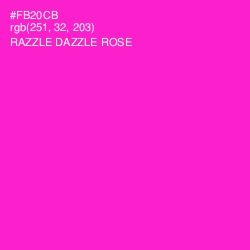 #FB20CB - Razzle Dazzle Rose Color Image